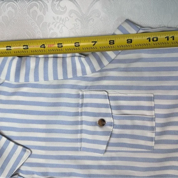 bishop + young White and Blue Tie Front Sundress - Picture 6 of 11